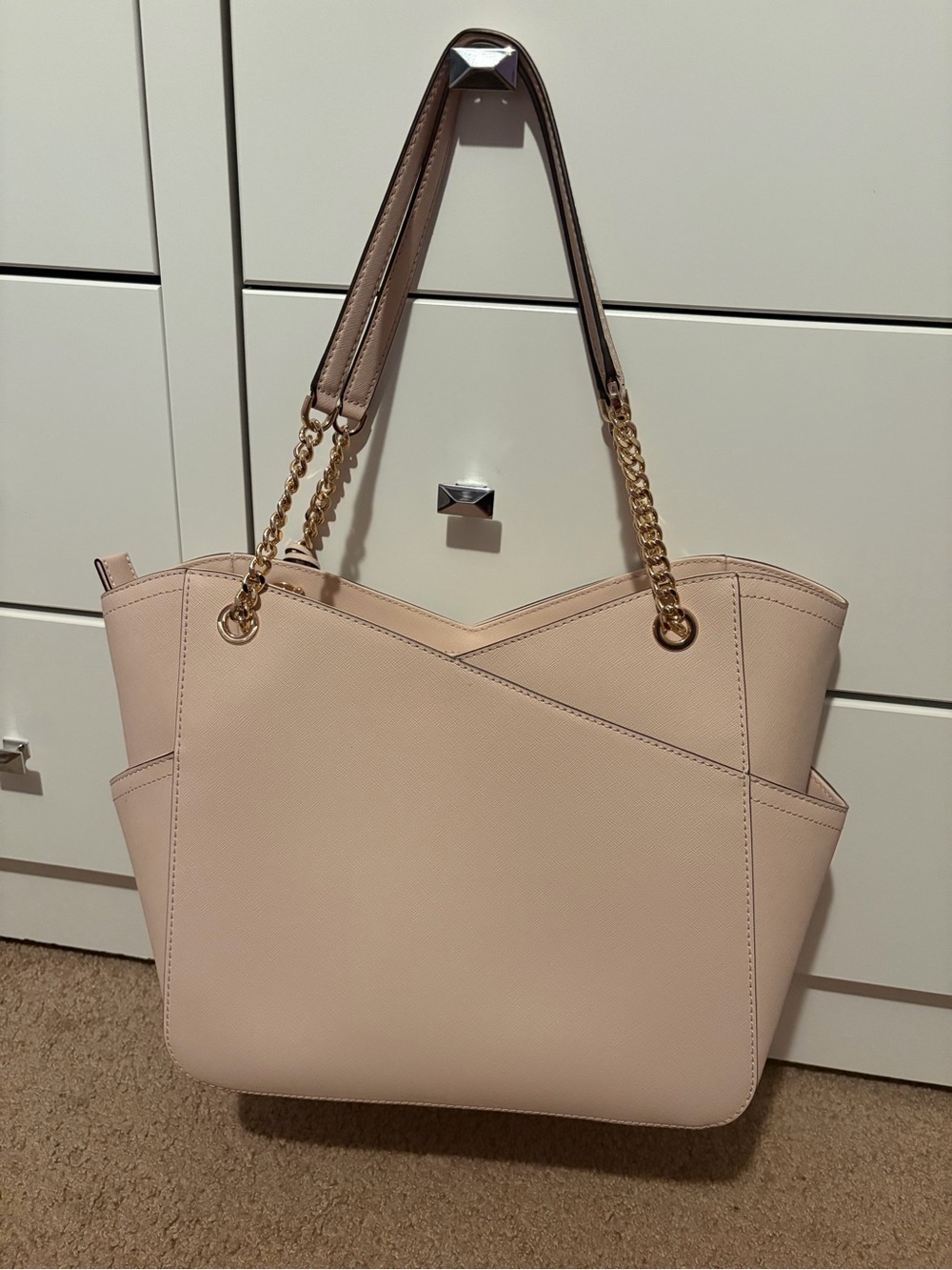 Michael Kors Blush Pink Saffiano Leather Tote Bag - Picture 3 of 7